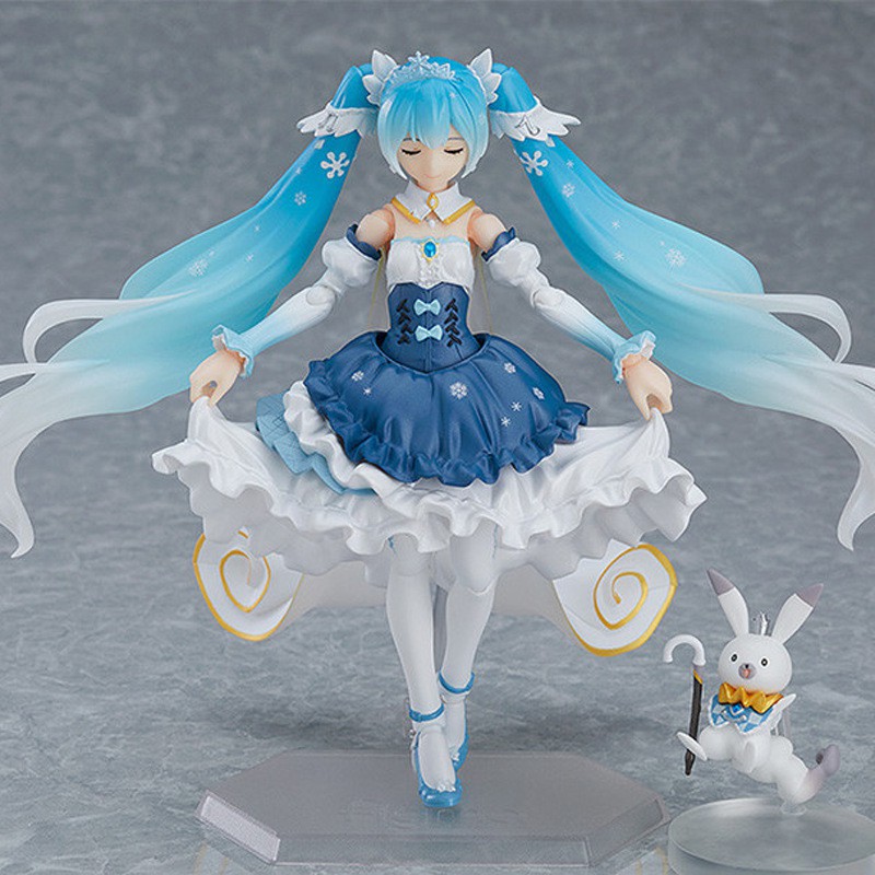 Mô hình Figure Hatsune Miku Snow tóc xanh Hatsune Ver anime xinh xắn nhân vật hoạt hình trưng bày dễ thương