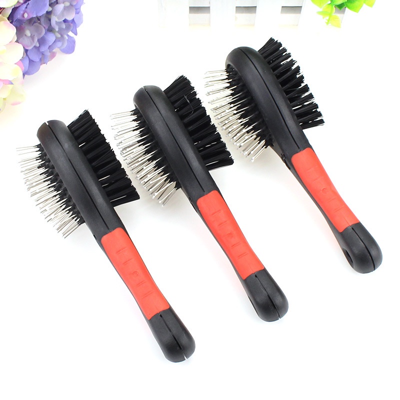 Lược chải lông 2 mặt gỡ rối lấy được lông rụng lông chết loại bỏ tối đa lông rối cho chó mèo