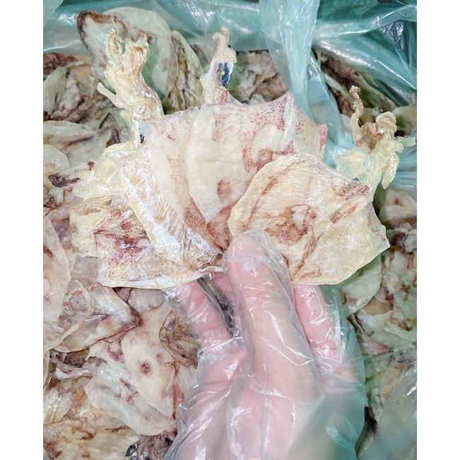500g Khô mực đồng tiền trắng đẹp y hình tại biển Cà Mau nhà làm cực ngon ngọt thịt