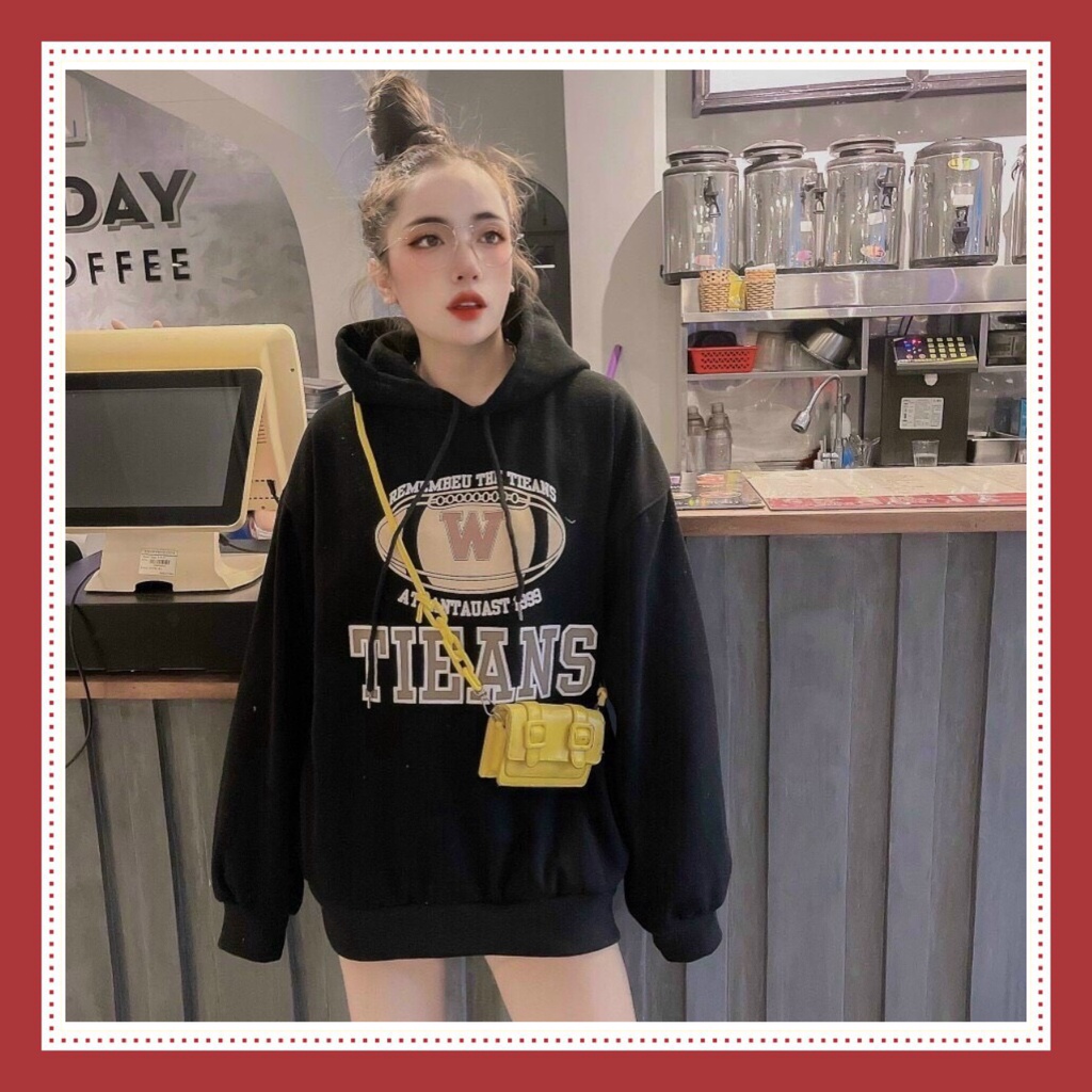 Áo hoodie nữ nỉ bông form rộng munmun | BigBuy360 - bigbuy360.vn