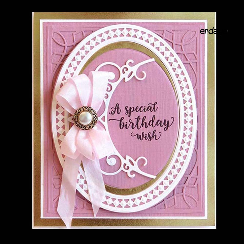 Khuôn cắt giấy làm bằng kim loại hình khung ảnh trang trí Scrapbook