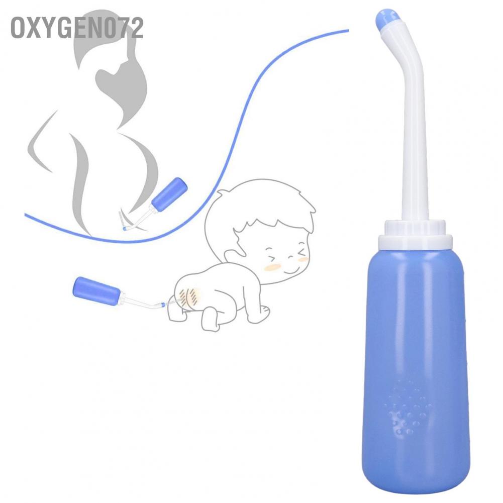 Oxygen072 500ml Chậu rửa vệ sinh du lịch di động Độ đàn hồi mạnh Tiết kiệm nước Bình có vòi xịt dành cho phụ nữ Trẻ sơ