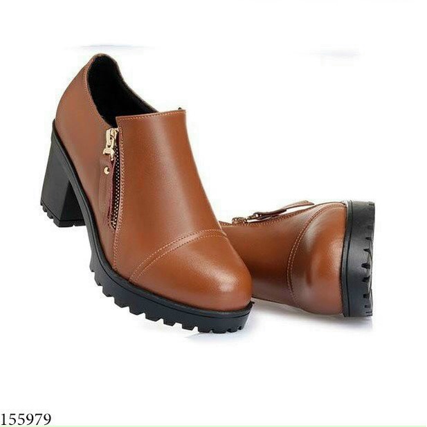 GIÀY OXFORD BÁNH MÌ DA MỜ  ĐẾ CAO