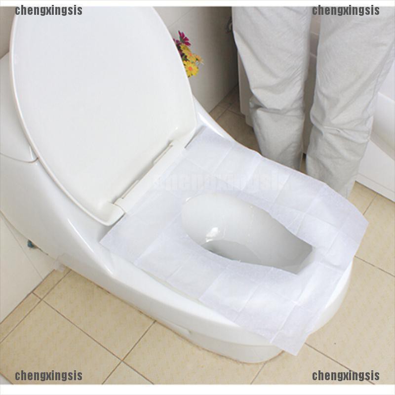 Set 10 Miếng Lót Toilet Dùng 1 Lần Tiện Dụng Chất Lượng Cao