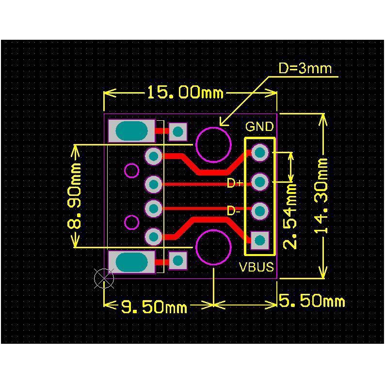 Set 5 Bảng Mạch Chuyển Đổi Cổng Usb2.0 3.0 Sang Dip