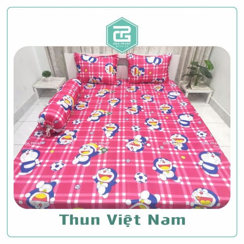 [ Link 3_ Hoạt hình ] Ga giường lẻ thun lạnh Việt Nam cao cấp ( không áo gối )