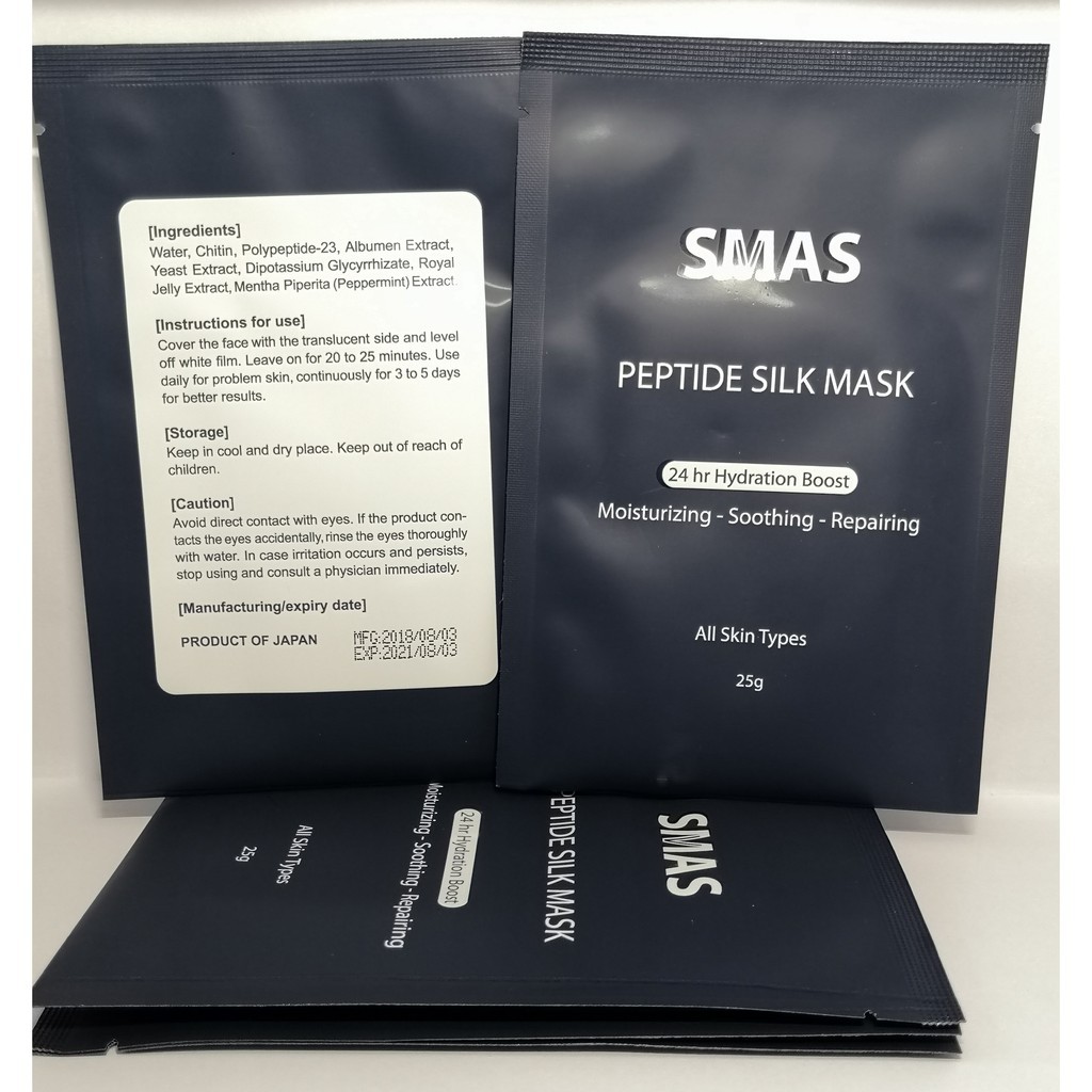 [Hàng Nhật] Mặt Nạ SMAS Peptide Silk Mask Nhật , Mặt Nạ Dưỡng Và Phục Hồi Da - Green Store