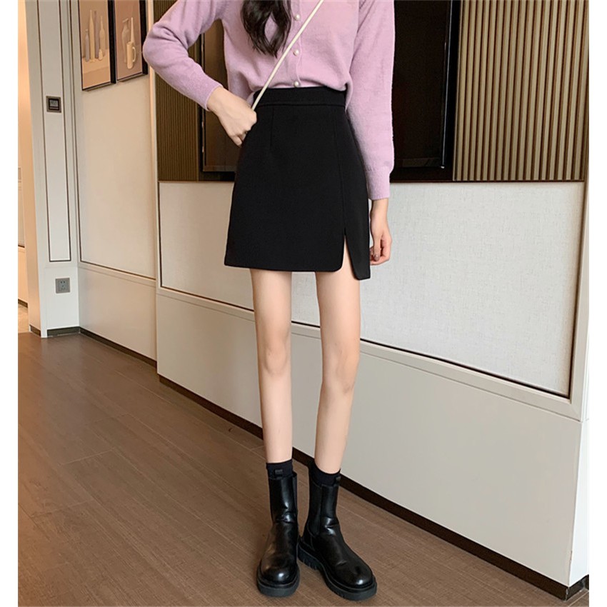 Chân Váy Nữ Lưng Cao Dáng Chữ A Xẻ Tà Thời Trang | BigBuy360 - bigbuy360.vn