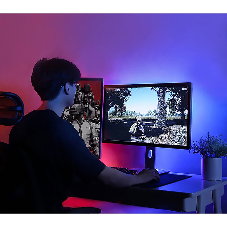 ✅ Bộ Đèn Led RGB  5M Dây Dán Đổi Nhiều Màu Có Điển Khiển 44 Phím Quay Tik Tok Giá Rẻ