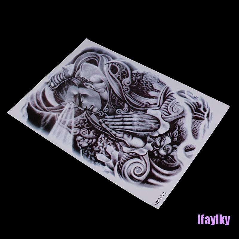 [IFAYL] Huge design full back temporary tattoo large body art waterproof sticker JHDR