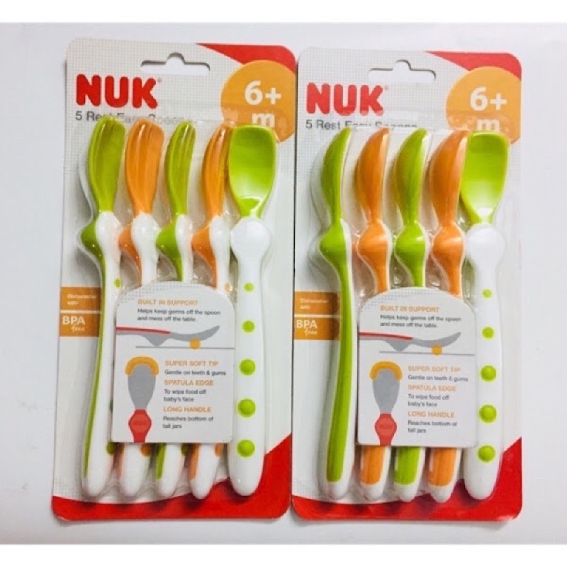 Thìa Mềm Ăn Dặm, Uống Sữa, Đút Bột Cháo Cho Bé Thương Hiệu Nuk- Đức
