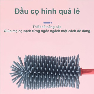  Bộ dụng cụ cọ bình sữa Silicon cao cấp 2 món