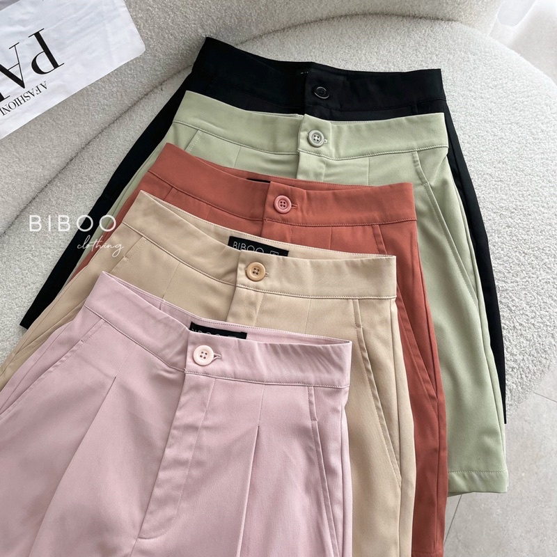 BIBOO - Quần short ngắn xếp ly form dáng trẻ trung năng động PLEATED SHORTS