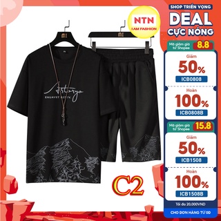 Bộ thể thao nam,bộ quần áo nam mùa hè trẻ trung năng động-Mã C1234- Hàn Quốc