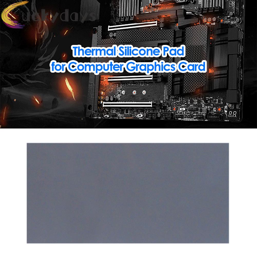 LUCKYDAYS Thermal Pad 12.8 W/mk Silicone Thermal Pads 85x45mm for GPU CPU Heatsink | BigBuy360 - bigbuy360.vn