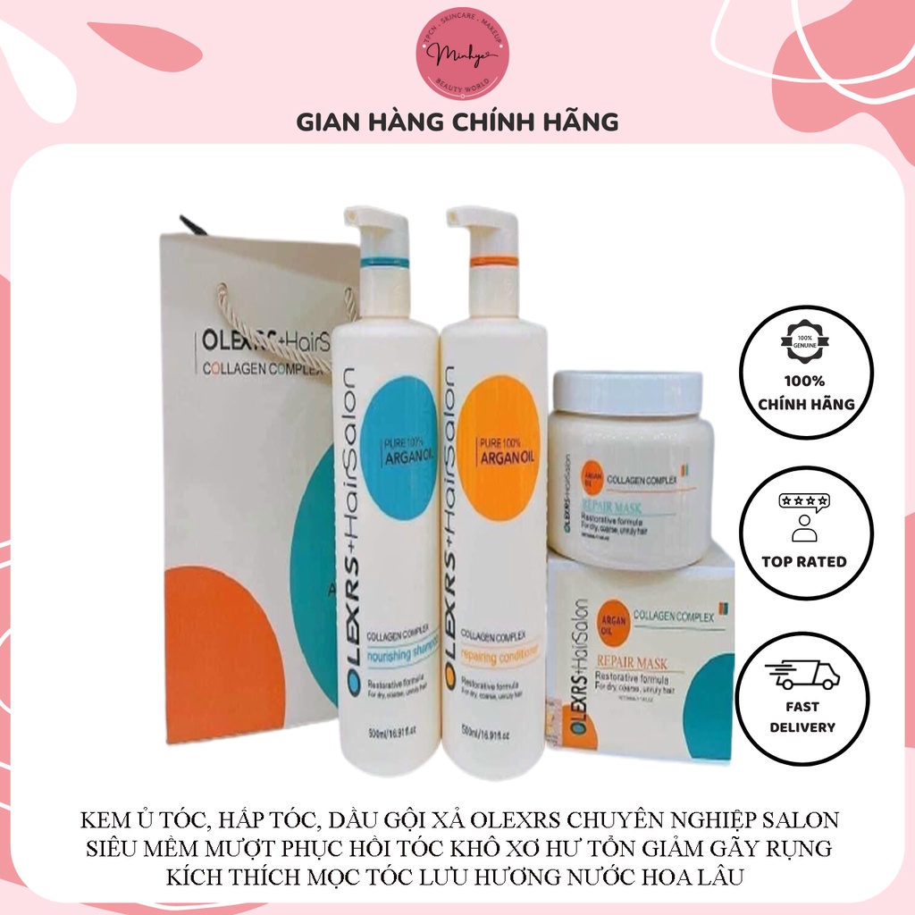 Kem Ủ Tóc, Hấp Tóc, Dầu Gội  Olexrs Anh Siêu Mềm Mượt Phục Hồi Tóc Khô Xơ Hư Tổn Giảm Gãy Rụng
