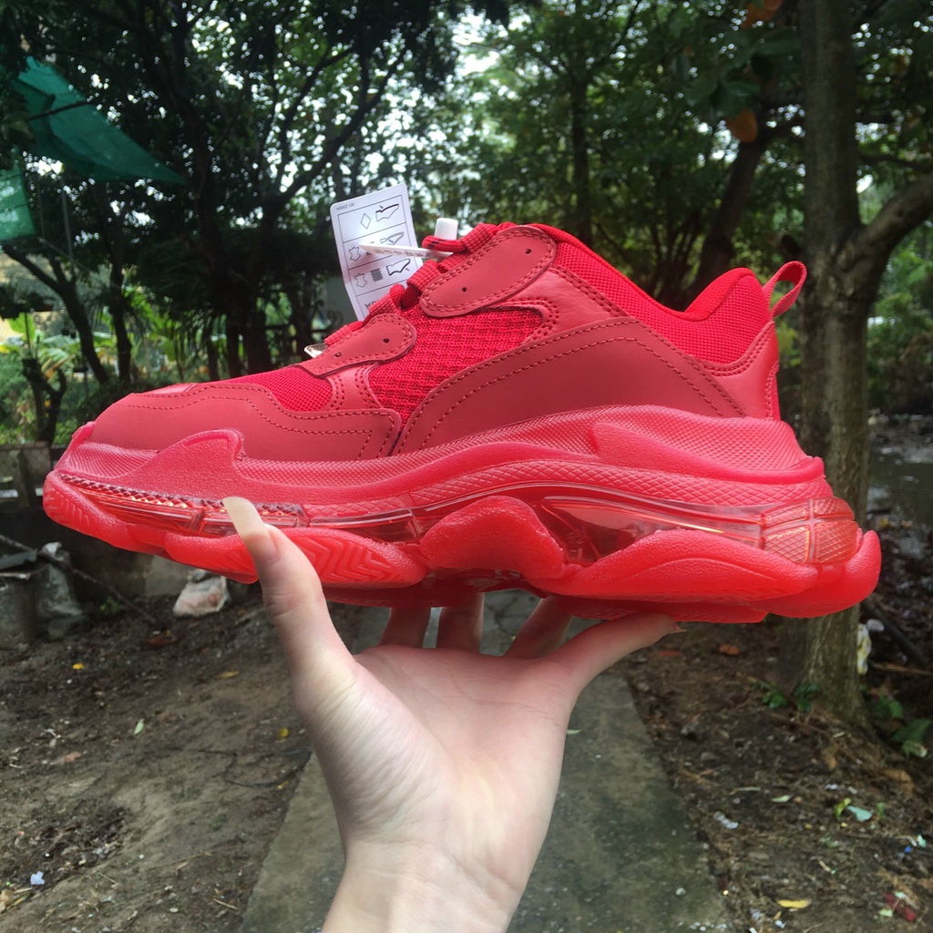 Giày sneaker BA LEN đế khí màu đỏ