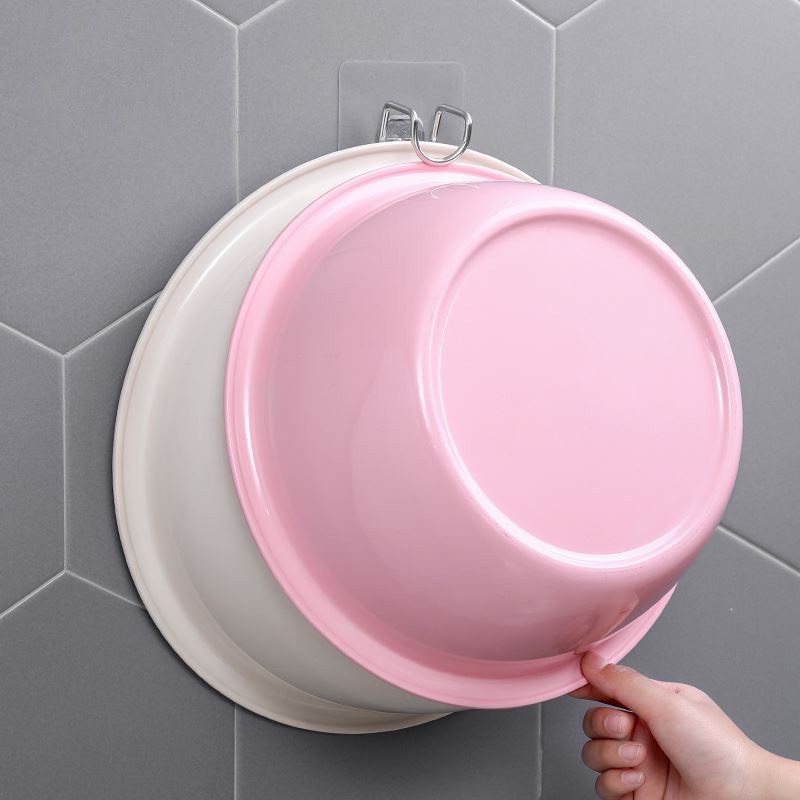 Kệ Giá Móc Treo Thau Chậu Dán Tường Đồ Dùng Nhà Bếp Bằng Inox 304