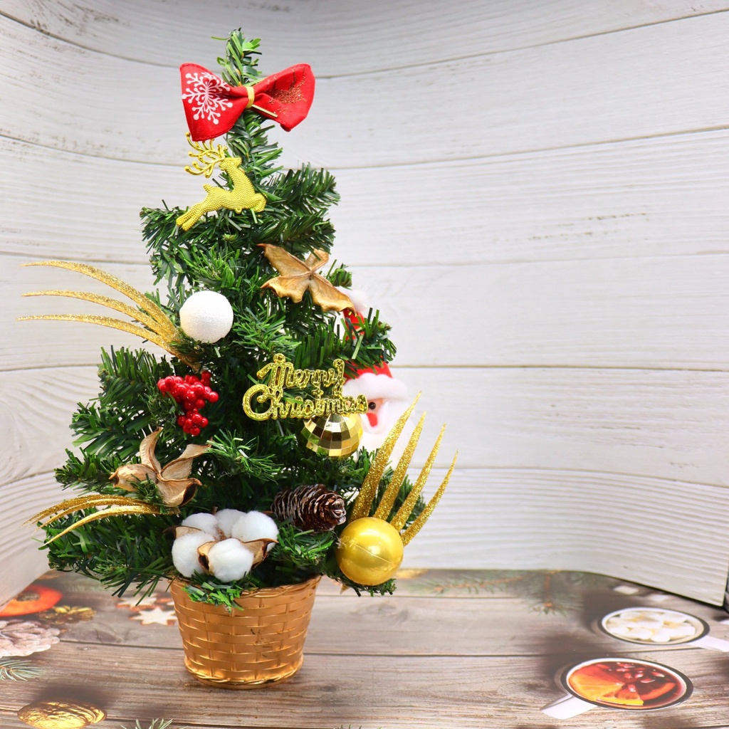 Cây Thông Nhí Để Bàn TL01 Trang Trí Giáng Sinh - Cây 40cm