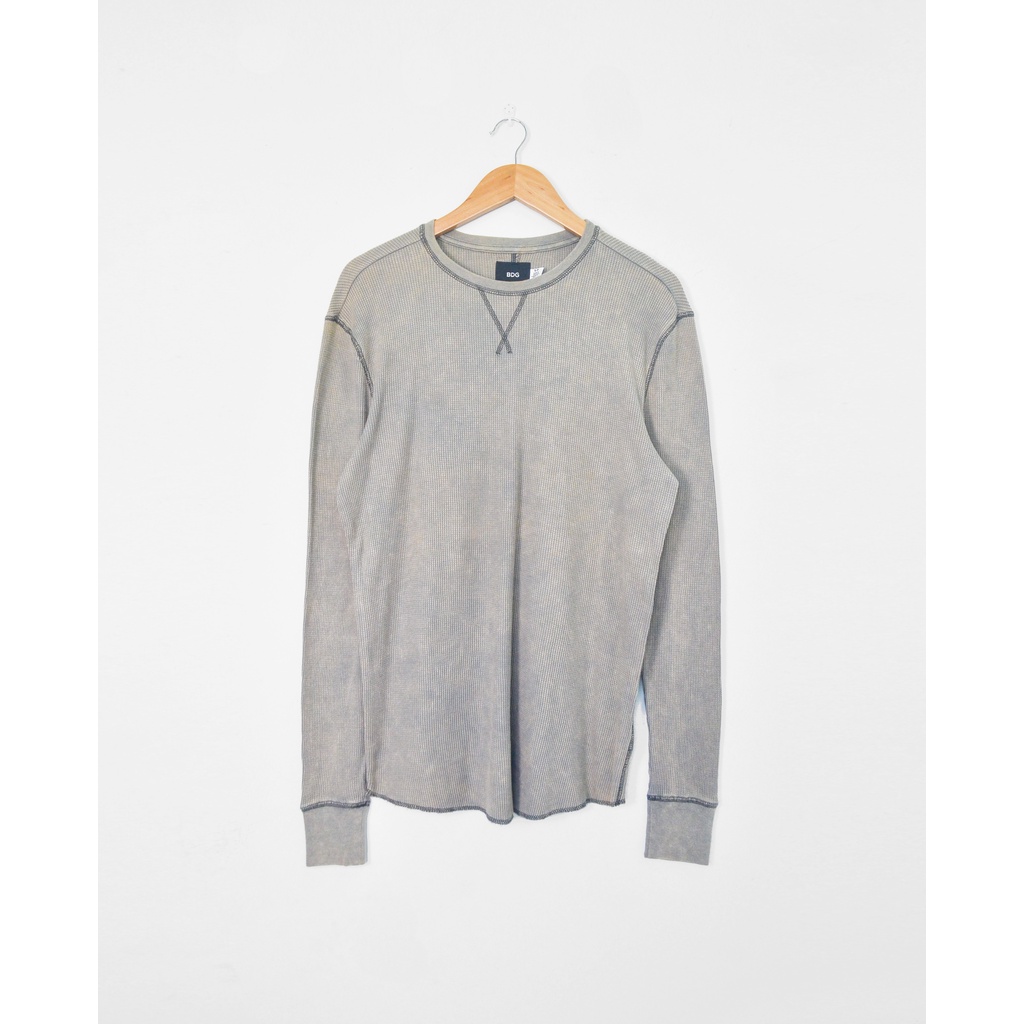 Áo Waffle tay dài màu Wash BDG chính hãng