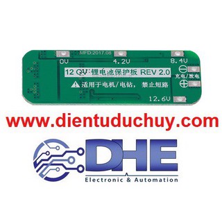 Mạch sạc và bảo vệ pin lithium bms 3 series 12.6v - bảo vệ dòng xả tối đa 20a