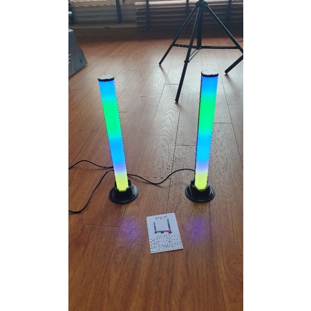 Thanh led Symphony Light nháy theo nhạc , hỗ trợ app (1 cặp -2 cái) D18-RGB