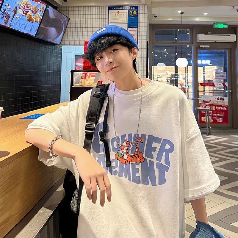 Áo Thun Tay Ngắn Thời Trang Phong Cách Năng Động Cho Nam