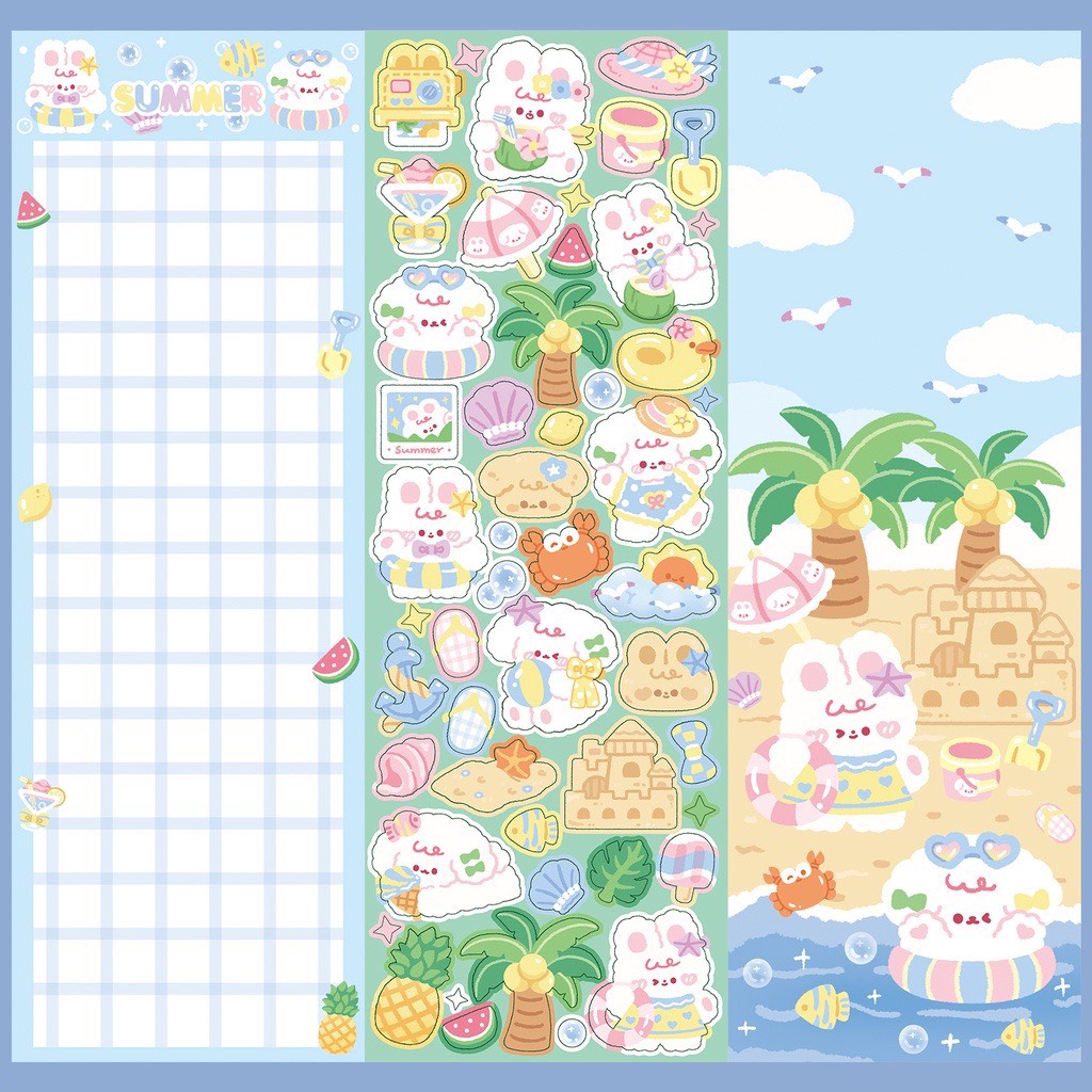 Stickers cún thỏ