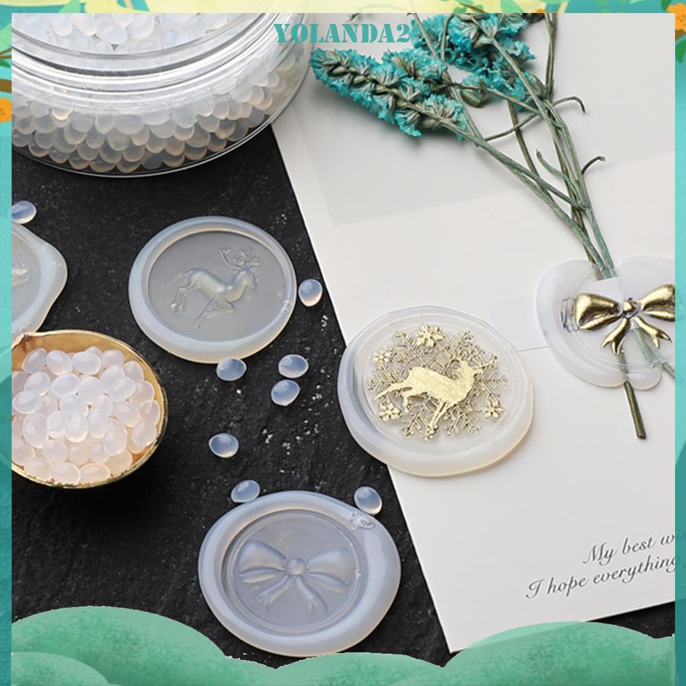 Hộp sáp niêm phong tròn 50g cho bìa thư làm bưu thiếp thủ công DIY