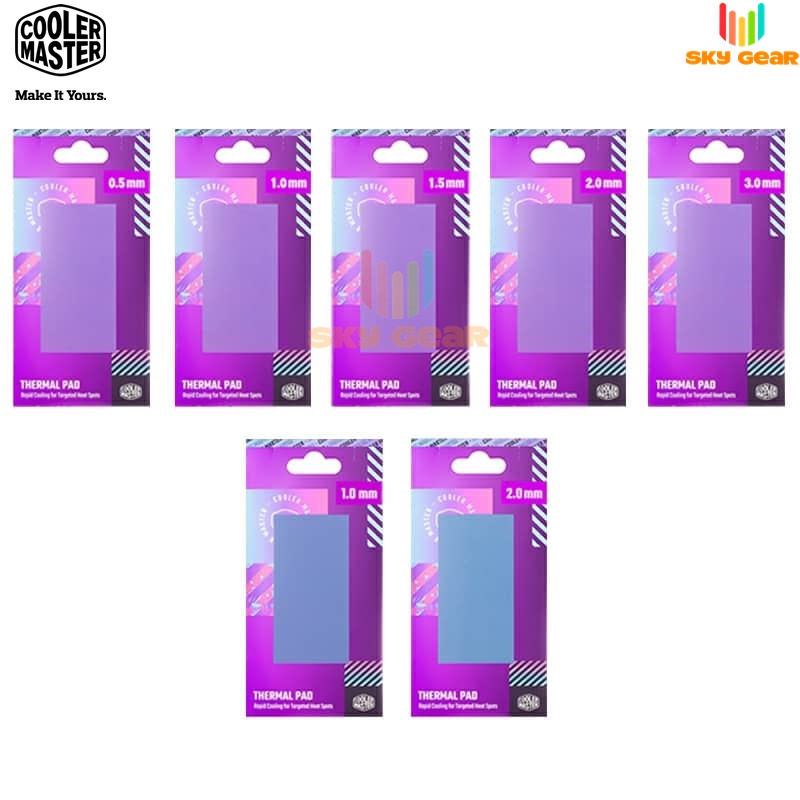Miếng tản nhiệt cao cấp Cooler Master Thermal Pad 13.3 W/mk - Chính Hãng
