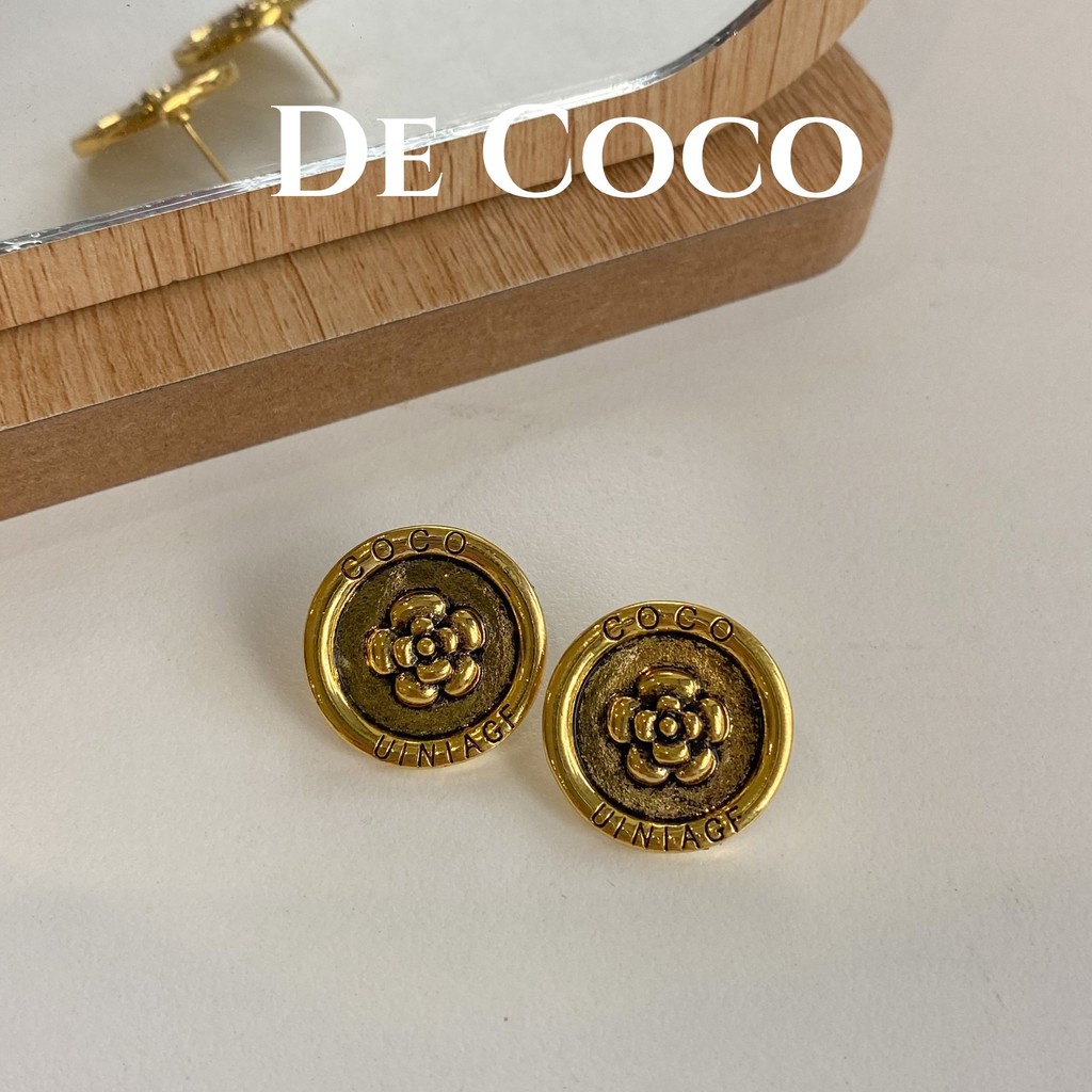 Bông tai nữ vintage Coco Flower decoco.accessories