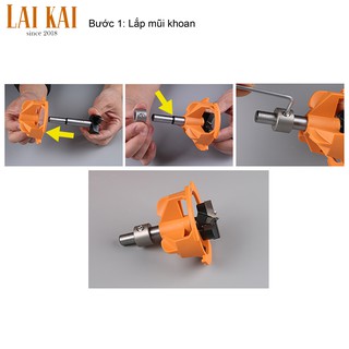Cữ khoan bản lề bật