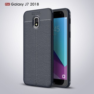 Ốp lưng Samsung J7 Pro silicon giả da Auto Focus