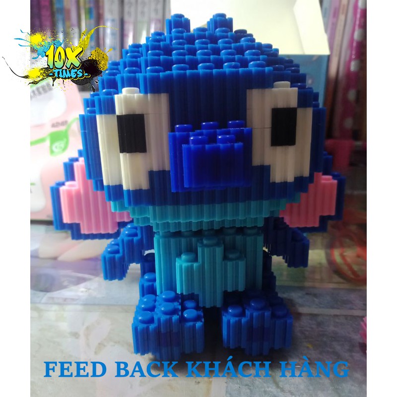 lego linkgo 3D nhân vật hoạt hình stich - stitch cho bé, đồ chơi trẻ em lắp ráp dễ thương sáng tạo, quà tặng sinh nhật