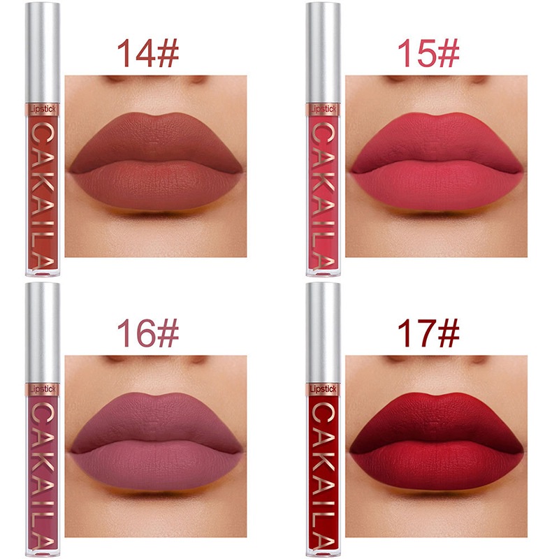 Set 10 Son Môi Dạng Lỏng Lâu Trôi Không Dính Thành Cốc Chống Thấm Nước Không Phai