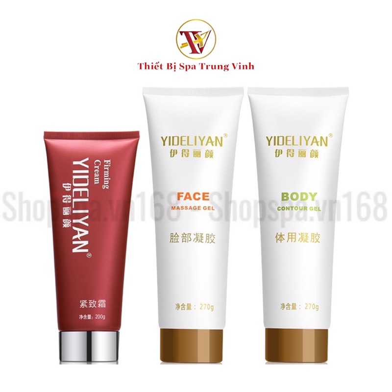 Bộ 3 Tuýp Gel Nâng Cơ Face And Body Yideliyan Cao Cấp Chính Hãng Kem Điêu Khắc Giảm Béo Thon Gọn Xóa Nhăn Chai 270g