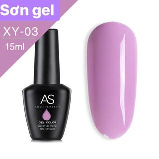 Sơn gel AS tone tím mộng mơ mã XY ( chai đen )