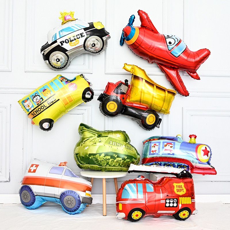 (Freeship)Tổng hợp Bóng trang trí hình ô tô dành cho bé trai trang trí tiệc sinh nhật,thôi nôi