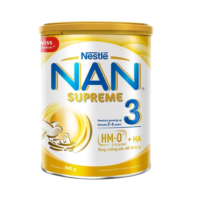  (DATE 2022) Sữa bột Nestlé Nan Supreme 3 lon 800g