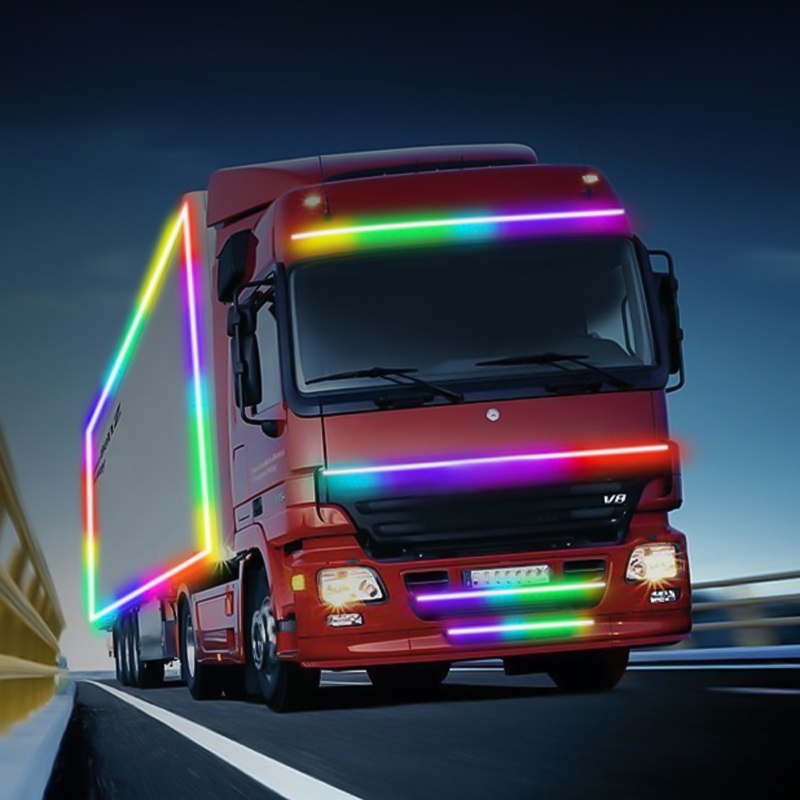 Dây đèn LED nhiều màu sắc 15W 24V cho xe tải