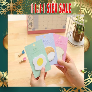 Note dễ thương nắm cơm bánh mỳ donut (Set 3c)