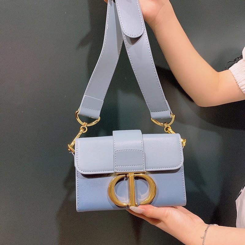 Túi xách dior phối màu chất da thật