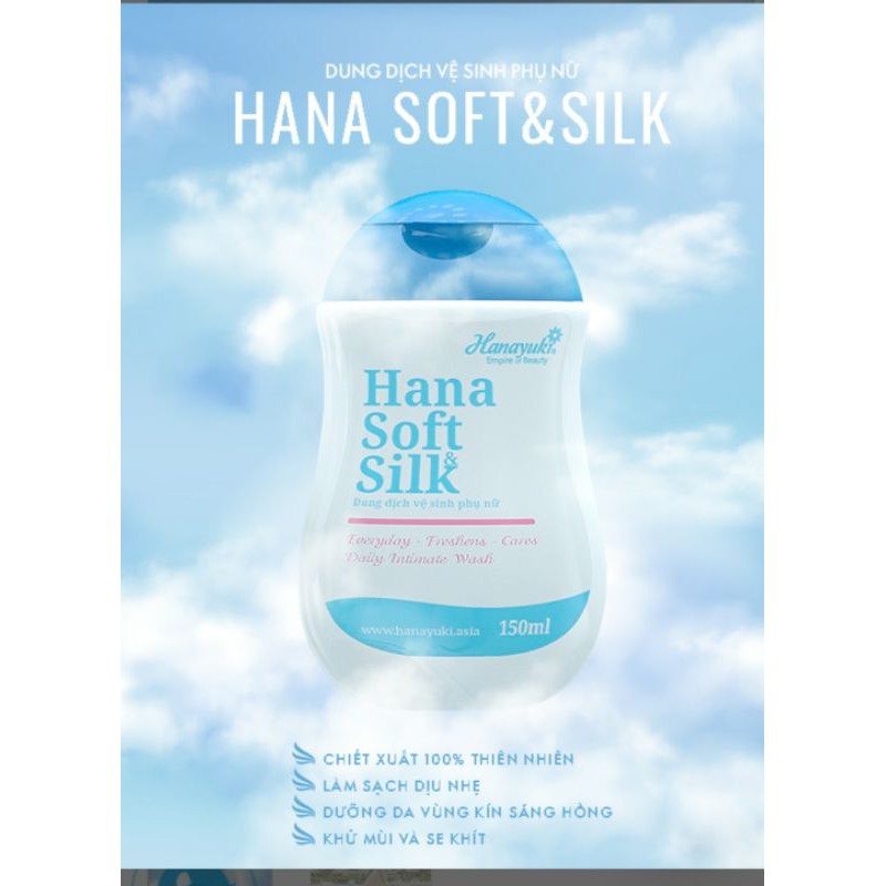 DUNG DỊCH VỆ SINH PHỤ NỮ HANAYUKI- HANA SOFT SILK 150g