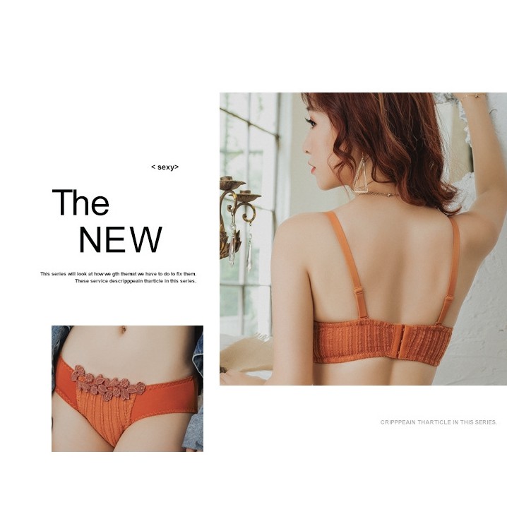 Set áo lót nửa ngực & quần lót nữ phối ren thêu gợi cảm | BigBuy360 - bigbuy360.vn