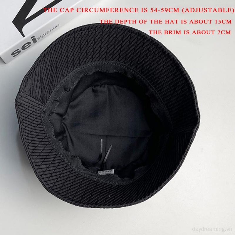 Mũ Tai Bèo Chống Nắng Màu Trơn Họa Tiết Hình Thoi Dành Cho Nữ