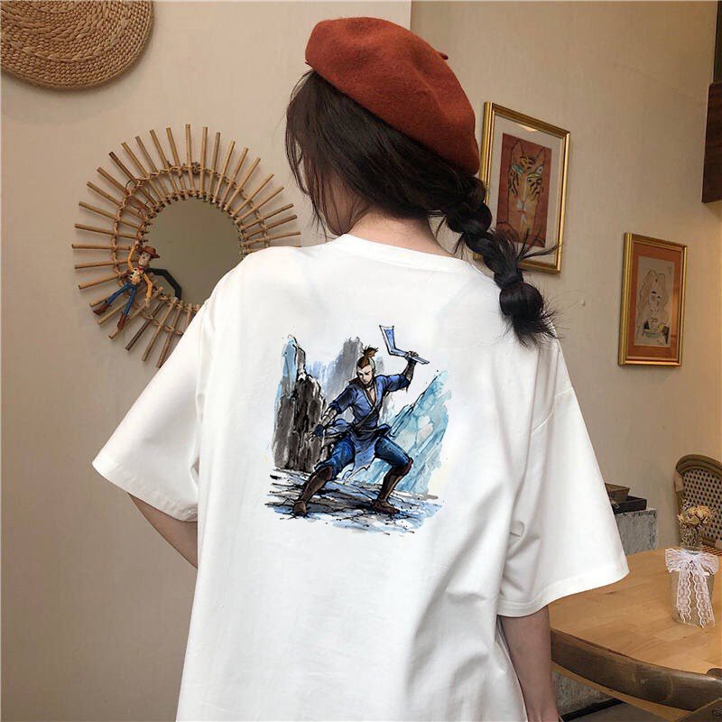 Áo thun tay lỡ nữ form rộng Samurai form rộng vải dày mịn 2020T1872