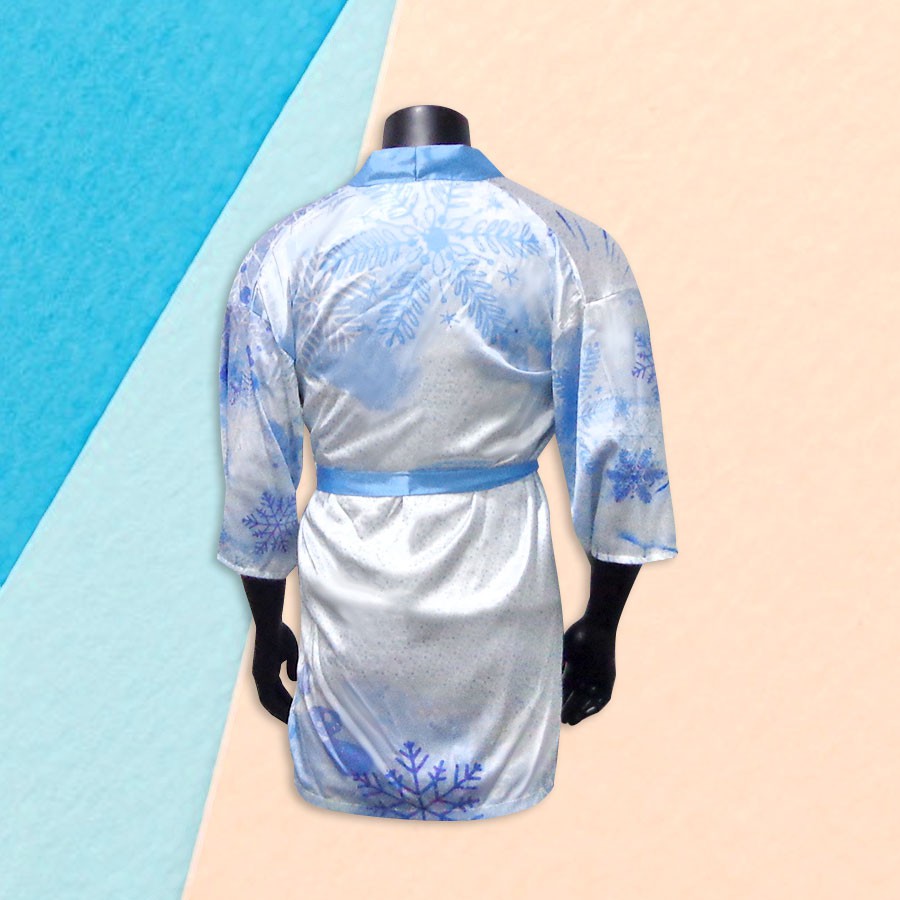 Áo Yukata Nhật Bản họa tiết TUYẾT, nữ, form ngắn, shop REAFIVE