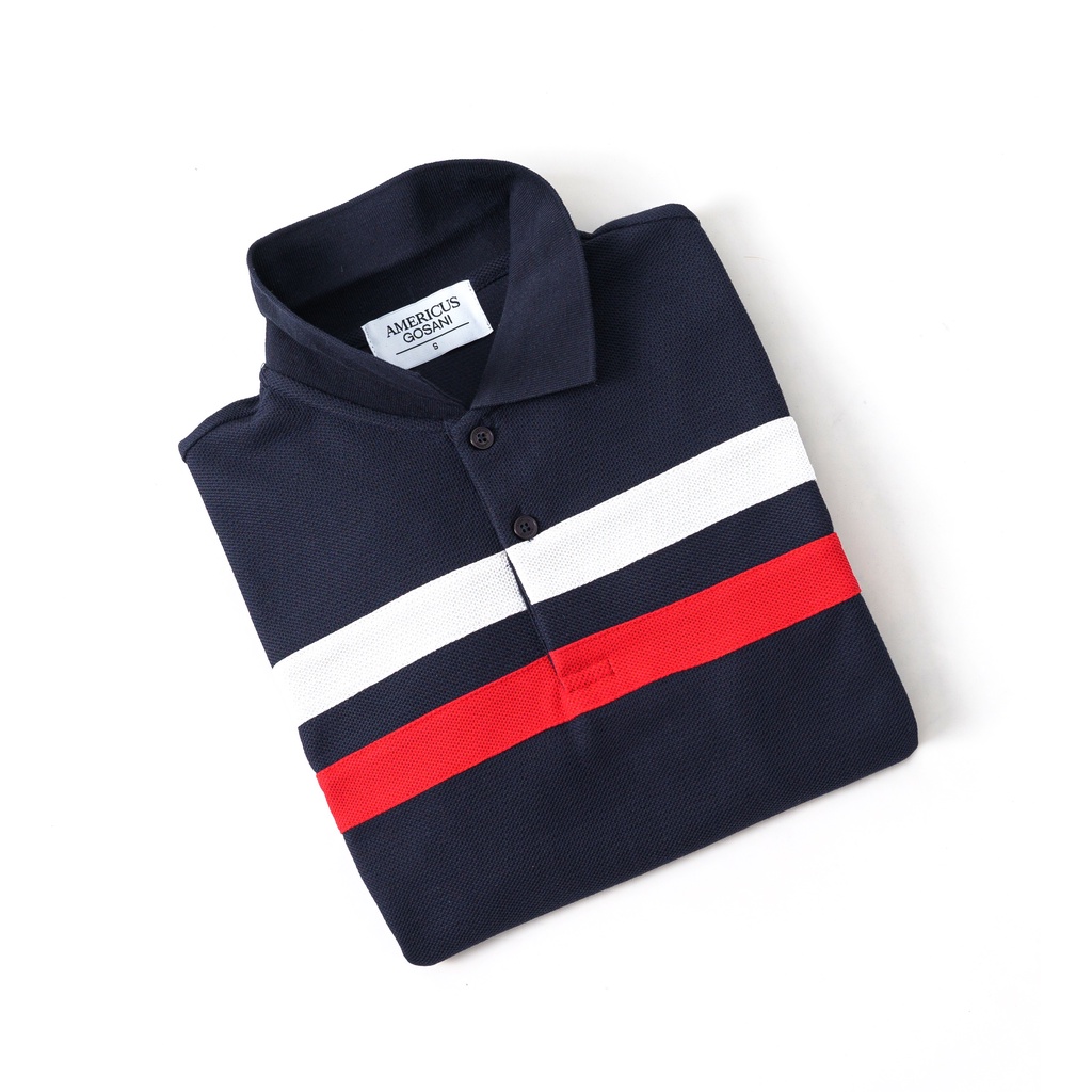 A/G Áo Polo Nam Cổ Bẻ Phối Ngang Ngực Phom Slimfit, Chất Liệu Cotton Thoáng Mát Không Nhăn | BigBuy360 - bigbuy360.vn