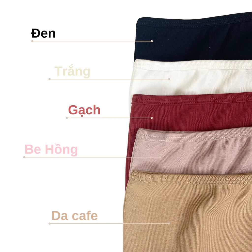 Áo ống quây ngực không mút chất liệu thun cotton 100% co dãn nhiều màu, nhiều size A143