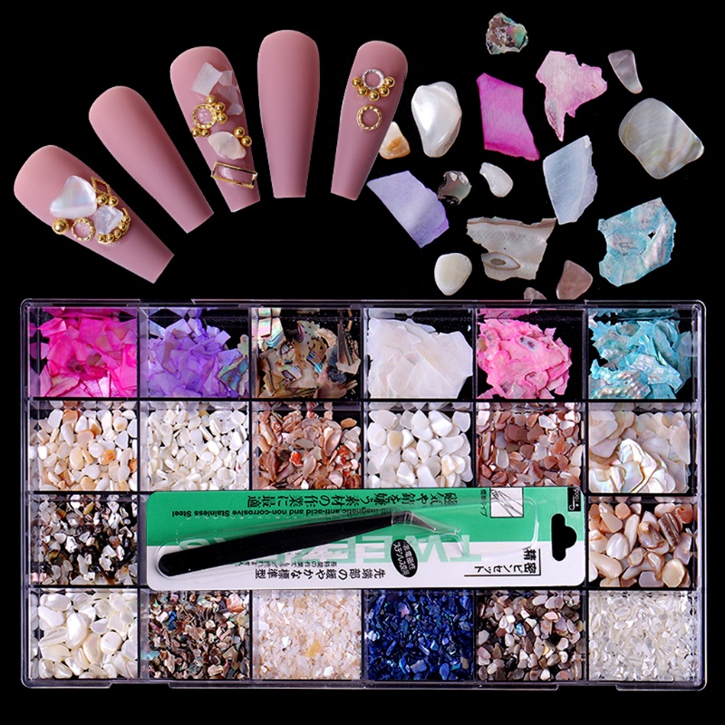 Hộp Đá Pha Lê AB Trang Trí Móng Tay Nghệ Thuật